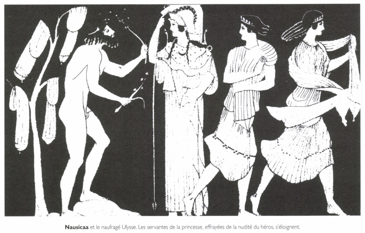 Nausicaa et le naufragé Ulysse. Nausicaa et le naufragé Ulysse.