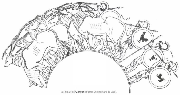 Les bœufs de Géryon. Les bœufs de Géryon.