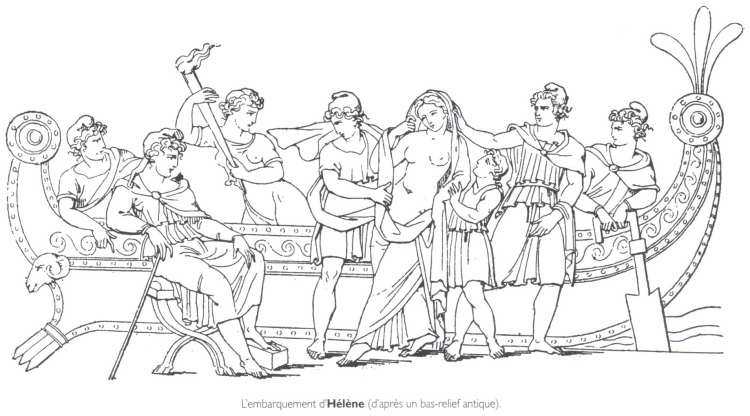 L'embarquement d'Hélène.