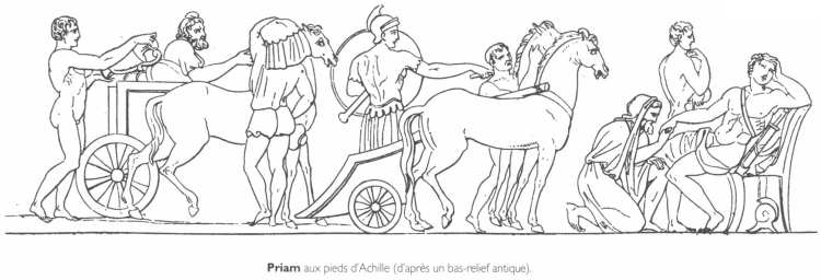 Priam aux pieds d'Achille. Priam aux pieds d'Achille.
