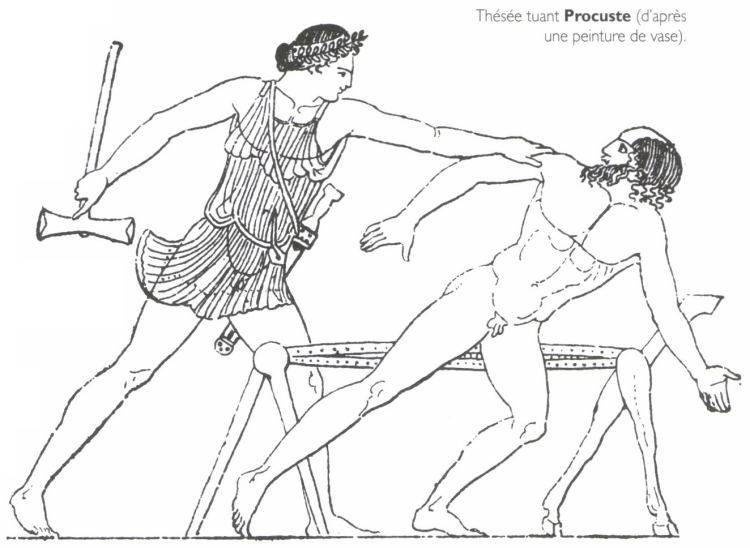 Thésée tuant Procuste.