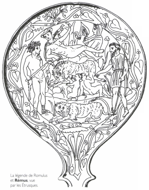 La légende de Romulus et <B>Remus</B>, vue par les Étrusques.
