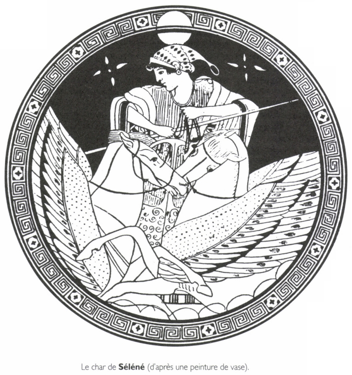 Le char de Séléné. Le char de Séléné.