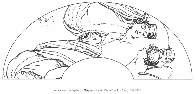 L'enlèvement de Psyché par Zéphyr. L'enlèvement de Psyché par Zéphyr.