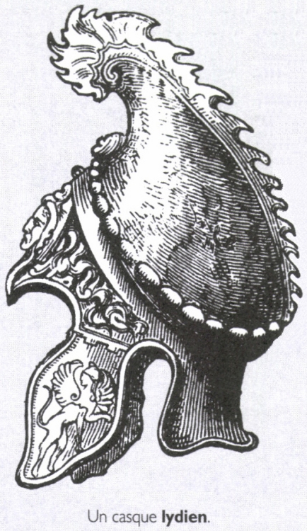 Un casque lydien.