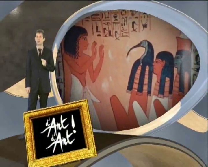 <i>Néferabou et son collègue, le dessinateur Maani-nakbtouf </i>- Égypte.