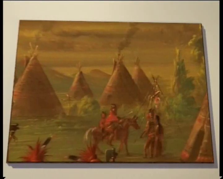 George Catlin. Scène de danse : la Danse de l’Aigle.