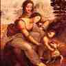 Léonard de Vinci, la Vierge, l'Enfant Jésus et sainte Anne