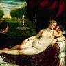 Titien, Vénus avec Cupidon et un organiste