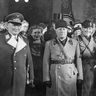 Hermann Göring accueilli à Rome par Benito Mussolini et Galeazzo Ciano, 1937