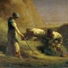 Jean-François Millet, les Botteleurs de foin