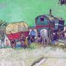 Vincent Van Gogh, les Roulottes, campement de Bohémiens