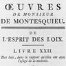 Montesquieu, De l'esprit des lois