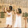 Livre des morts : adoration des défunts devant Osiris