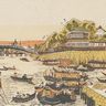 Utagawa Toyoharu, Vue en perspective de Fukagawa en été