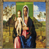 Giovanni Bellini, La Vierge et l'Enfant bénissant dans un paysage