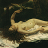 Gustave Courbet, la Femme au perroquet