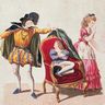 Beaumarchais, le Mariage de Figaro : Chérubin dans son fauteuil