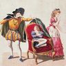 Beaumarchais, le Mariage de Figaro : Chérubin dans son fauteuil Beaumarchais, le Mariage de Figaro : Chérubin dans son fauteuil