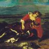 Eugène Delacroix, la Mort de Lara Eugène Delacroix, la Mort de Lara