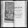 Molière, frontispice de Dom Juan Molière, frontispice de Dom Juan