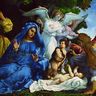 Lorenzo Lotto, la Reconnaissance de la nature divine de l'Enfant Jésus Lorenzo Lotto, la Reconnaissance de la nature divine de l'Enfant Jésus