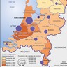 Pays-Bas, la densité de la population