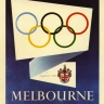 Affiche officielle des jeux Olympiques de Melbourne, en 1956.