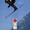 Affiche officielle des jeux Olympiques d'hiver de Sapporo, en 1972.