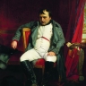 Napoléon à Fontainebleau, lors de la première abdication
