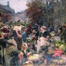 Léon Lhermitte, les Halles