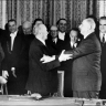 Le général de Gaulle et Konrad Adenauer