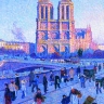 Maximilien Luce, le Quai Saint-Michel et Notre-Dame en 1901