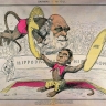 Caricature de Darwin et Littré par Gill.