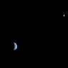 La Terre et la Lune depuis Mars