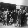 Convoi de Juifs polonais arrivant au camp d'Auschwitz