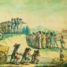 Officiers de la Garde nationale incitant la population au travail, vers 1791