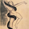 Femme et serpent