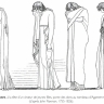 Électre, à la tête d'un chœur de jeunes filles, porte des dons au tombeau d'Agamemnon.