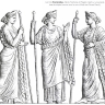 Les trois Euménides, Alecto, Tisiphone et Mégère. Les trois Euménides, Alecto, Tisiphone et Mégère.