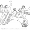 Hippodamie enlevée par les Centaures (d'après une peinture de vase). Hippodamie enlevée par les Centaures (d'après une peinture de vase).